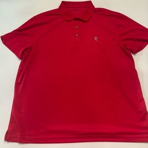 IZOD Golf Red Performance Polo Shirt Men’s XL Short Sleeve Moisture Wicking